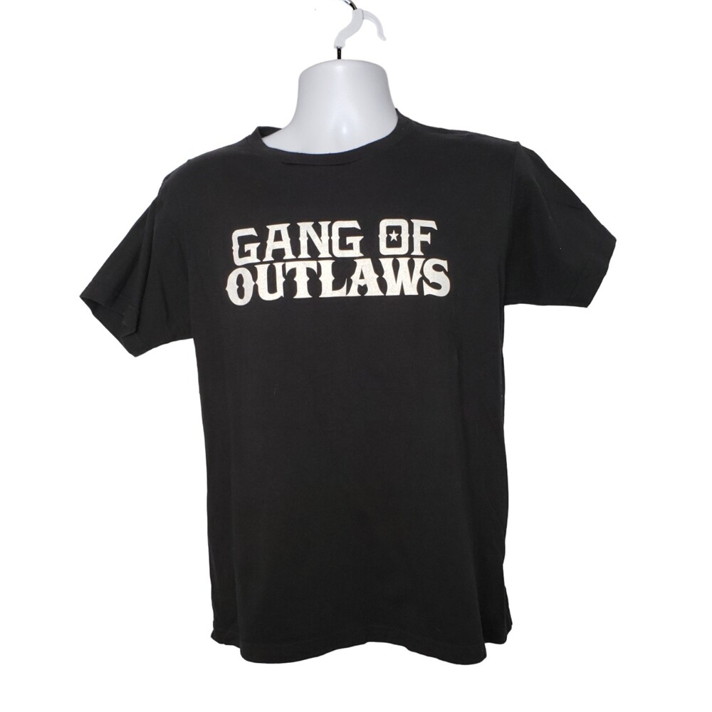 GANG OF OUTLAWS Black Concert T Shirt Size Medium